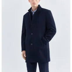 Manteau Trois-Quarts Piqué avec Gilet Détachable
