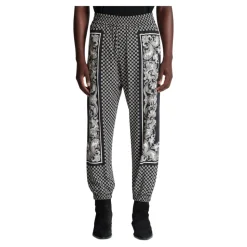 Mini Pantalon à Imprimé Cachemire et Monogramme