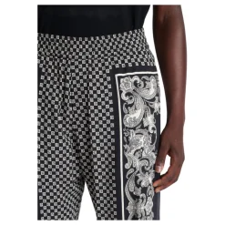 Mini Pantalon à Imprimé Cachemire et Monogramme