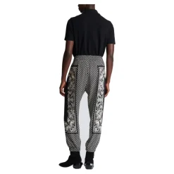 Mini Pantalon à Imprimé Cachemire et Monogramme