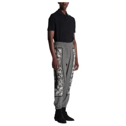 Mini Pantalon à Imprimé Cachemire et Monogramme