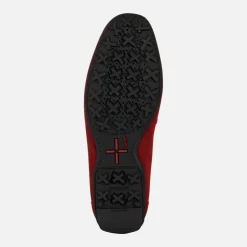 Mocassin en daim rouge Kosmopolis Grip