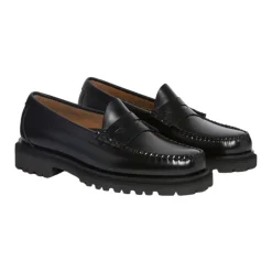 Mocassins en cuir noir Automne/Hiver 2024