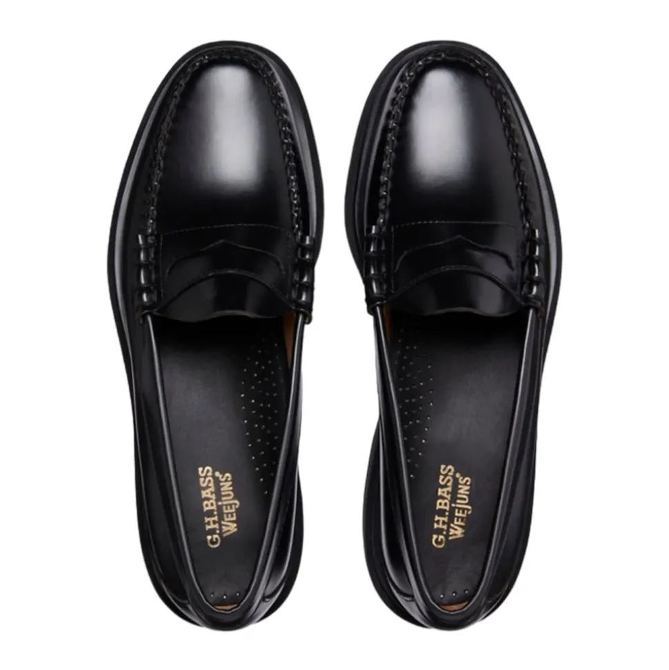 Mocassins en cuir noir Automne/Hiver 2024