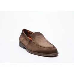 Mocassins en daim marron