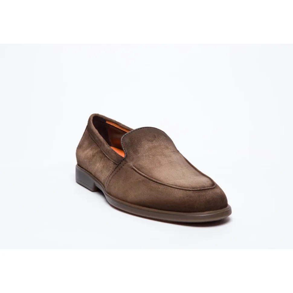 Mocassins en daim marron