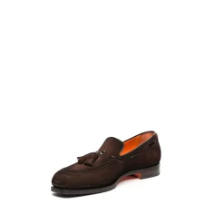 Mocassins en daim à pampilles