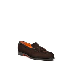 Mocassins en daim à pampilles