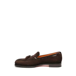 Mocassins en daim à pampilles