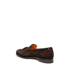 Mocassins en daim à pampilles