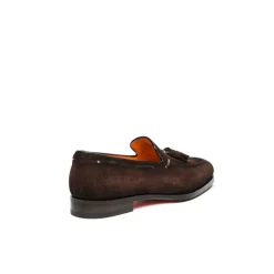 Mocassins en daim à pampilles