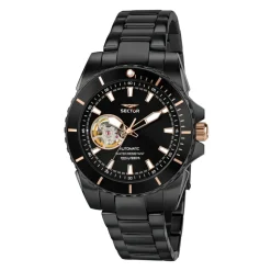 Montre Automatique Homme Acier Noir