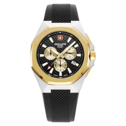 Montre suisse pour homme 42 mm bracelet en silicone noir 7005.9847