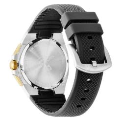 Montre suisse pour homme 42 mm bracelet en silicone noir 7005.9847