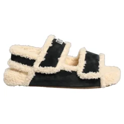 Mules en fausse fourrure