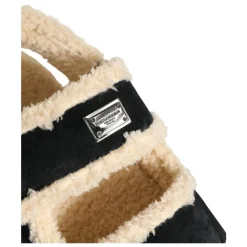 Mules en fausse fourrure