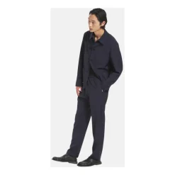 Overshirt en laine fresco avec fermeture boutonnée