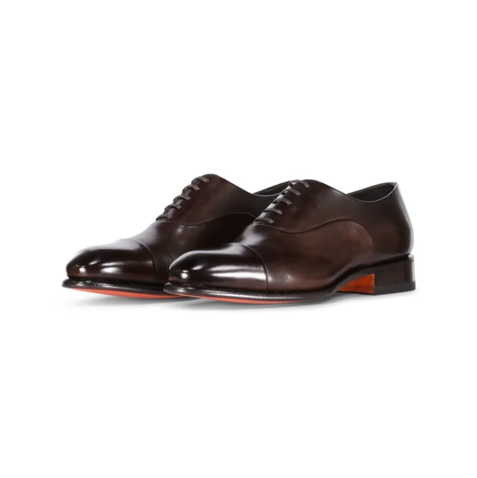 Oxfords en Cuir Antique