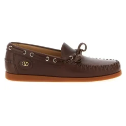 Palm Avenue Mocassin Bateau en Cuir de Buffle