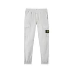 Pantalon Cargo Gris Perle