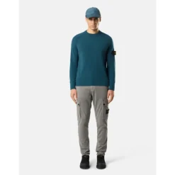 Pantalon Cargo Gris Slim Fit en Coton Stretch