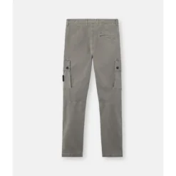 Pantalon Cargo Gris Slim Fit en Coton Stretch