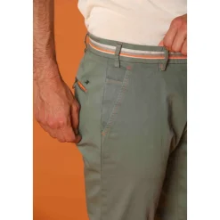 Pantalon chino vert extra slim fit