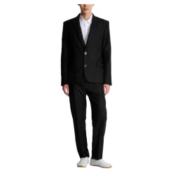 Pantalon de costume uni en laine sur mesure