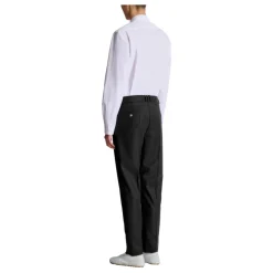 Pantalon de costume uni en laine sur mesure