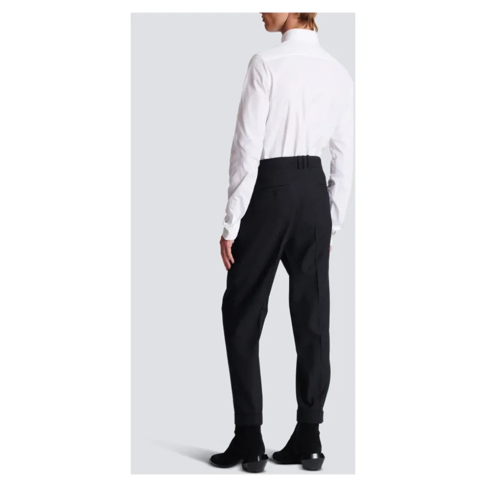 Pantalon de Laine à Monogramme