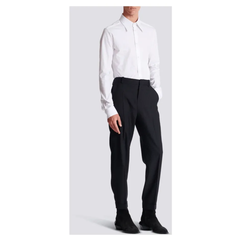 Pantalon de Laine à Monogramme