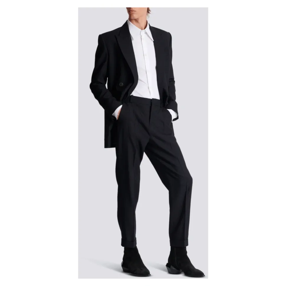 Pantalon de Laine à Monogramme