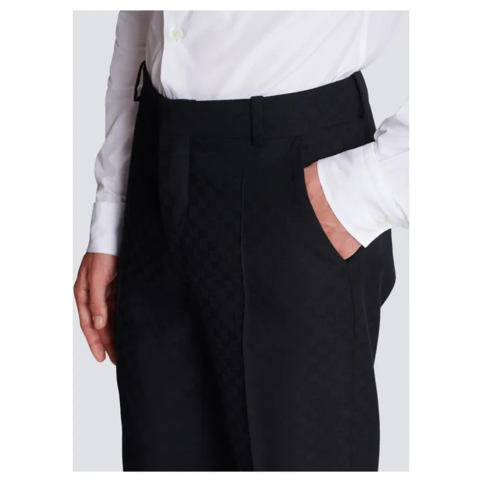 Pantalon de Laine à Monogramme