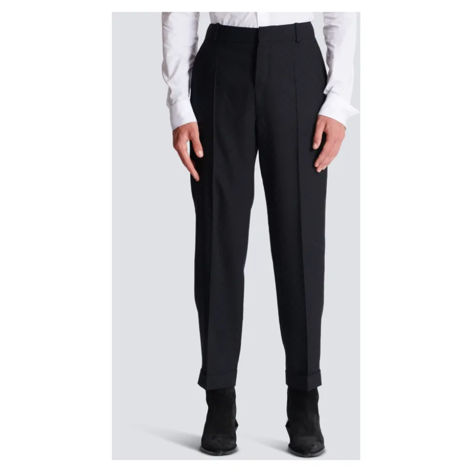 Pantalon de Laine à Monogramme