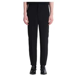 Pantalon droit en crêpe