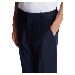 Pantalon droit en flanelle