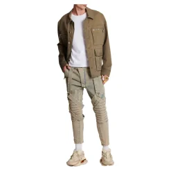 Pantalon en denim Sandy à Multiples Bretelles