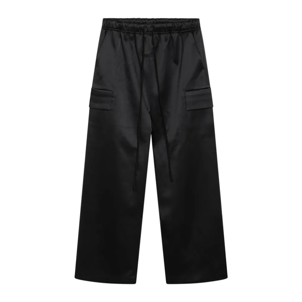 Pantalon Field en satin collé