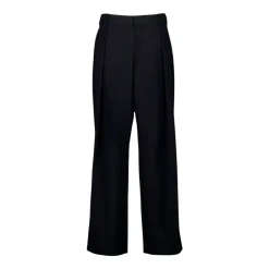 Pantalon Large en Laine Noire