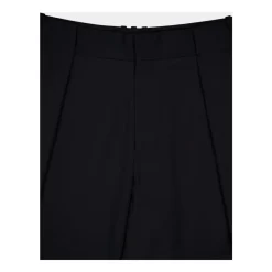 Pantalon Large en Laine Noire