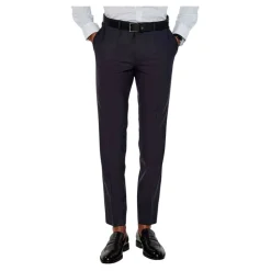 Pantalon Élégant en Laine Mélangée