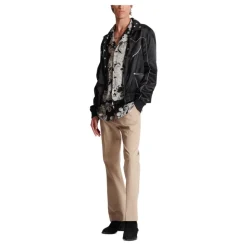 Pantalon Plissé en Gabardine de Coton