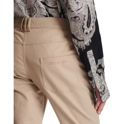 Pantalon Plissé en Gabardine de Coton