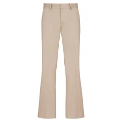 Pantalon Plissé en Gabardine de Coton