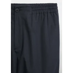 Pantalon popeline bleu marine