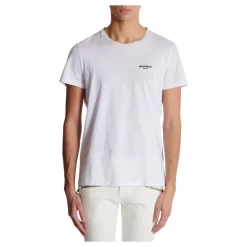 Paris flocked short-sleeved T-shirt