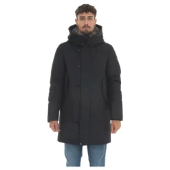Parka en Fourrure avec Fermeture Éclair
