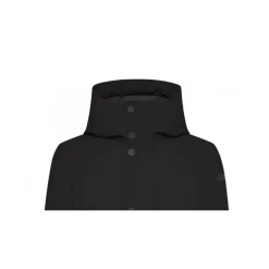 Parka Noire en Tissu Surflex