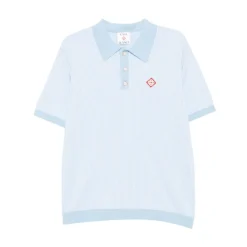 Polo en maille à manches courtes et rayures tennis