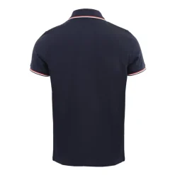 Polo en piqué avec bordure tricolore